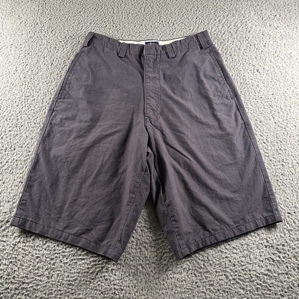 Vtg Stussy Shorts Mens 30(29 Fits) Gray Checkered Baggy Made In USA Streetwear